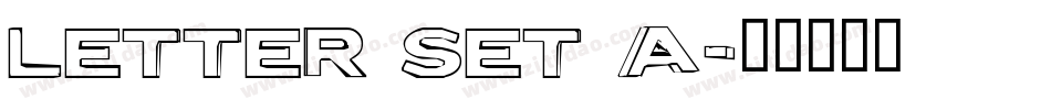 Letter Set A字体转换